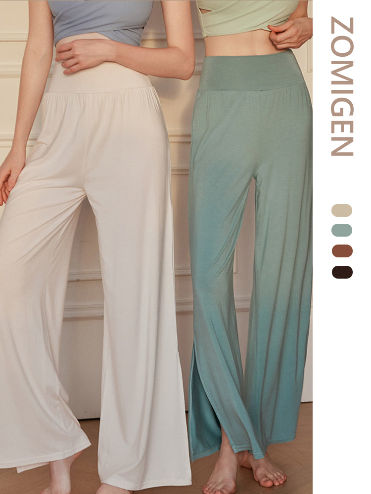 ZOMIGEN｜ハイウエスト ゆったりダンス ヨガパンツ スリット – ZOMIGEN